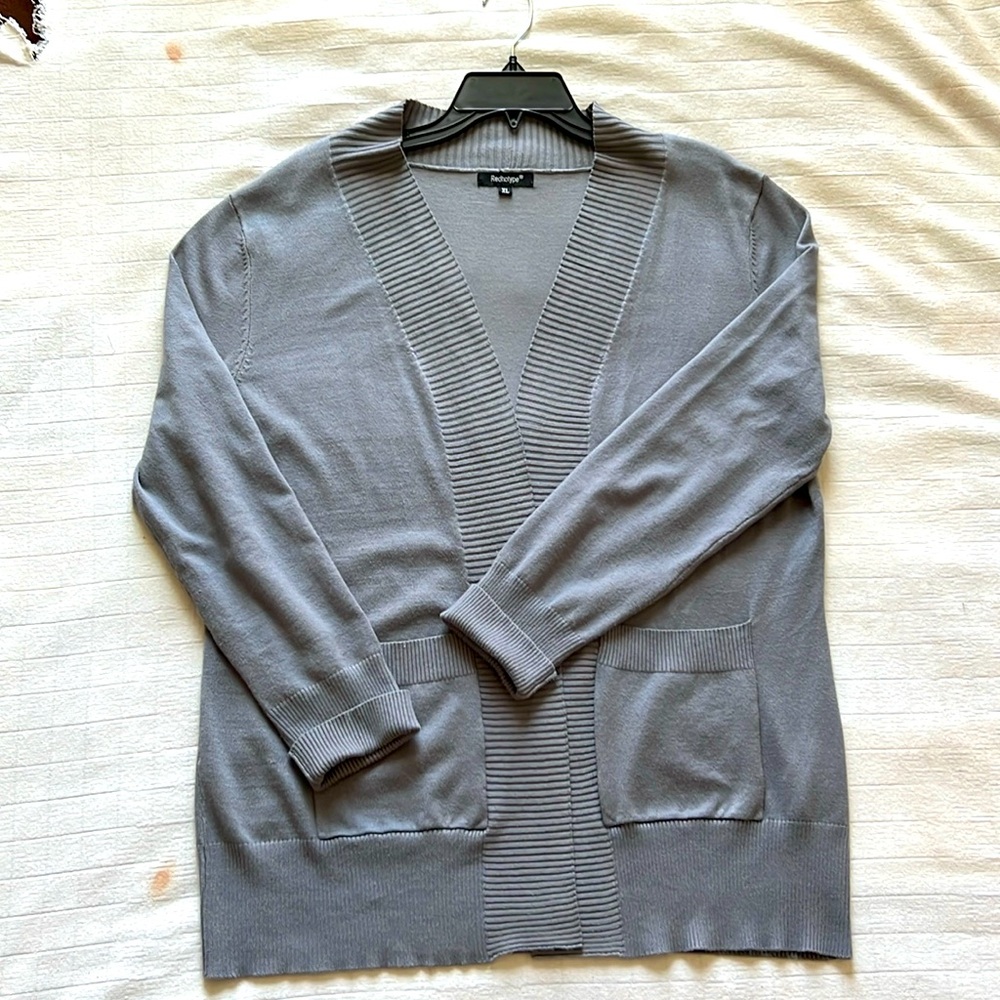 Redhotype Gray Cardigan XL